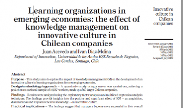 Equipo del CIE publica paper en revista internacional