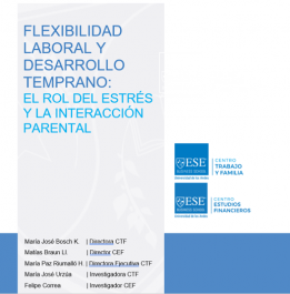 Bosch, M.J., Braun, M., Riumalló, M.P., Urzúa, M.J., Correa, F. (2022) Flexibilidad Laboral y Desarrollo Temprano: el rol del estrés y la interacción parental