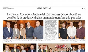 Cátedra Coca-Cola Andina del ESE Business School abordó los desafíos de la productividad en un mundo transformado por la IA